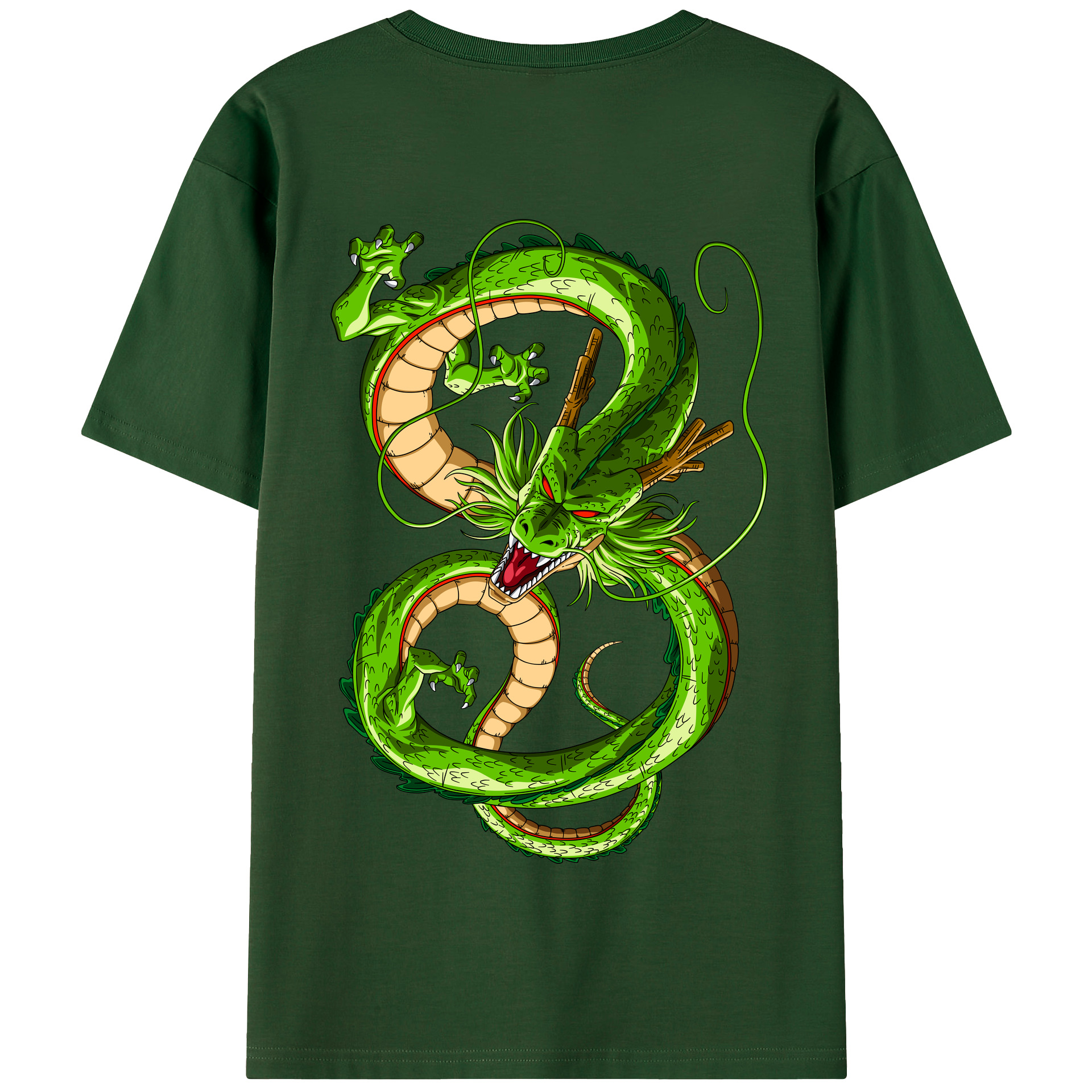 （画像用） ドラゴンボール 神龍 シェンロン DRAGON BALL Shenron 綿100％半袖Tシャツ（背面プリント）